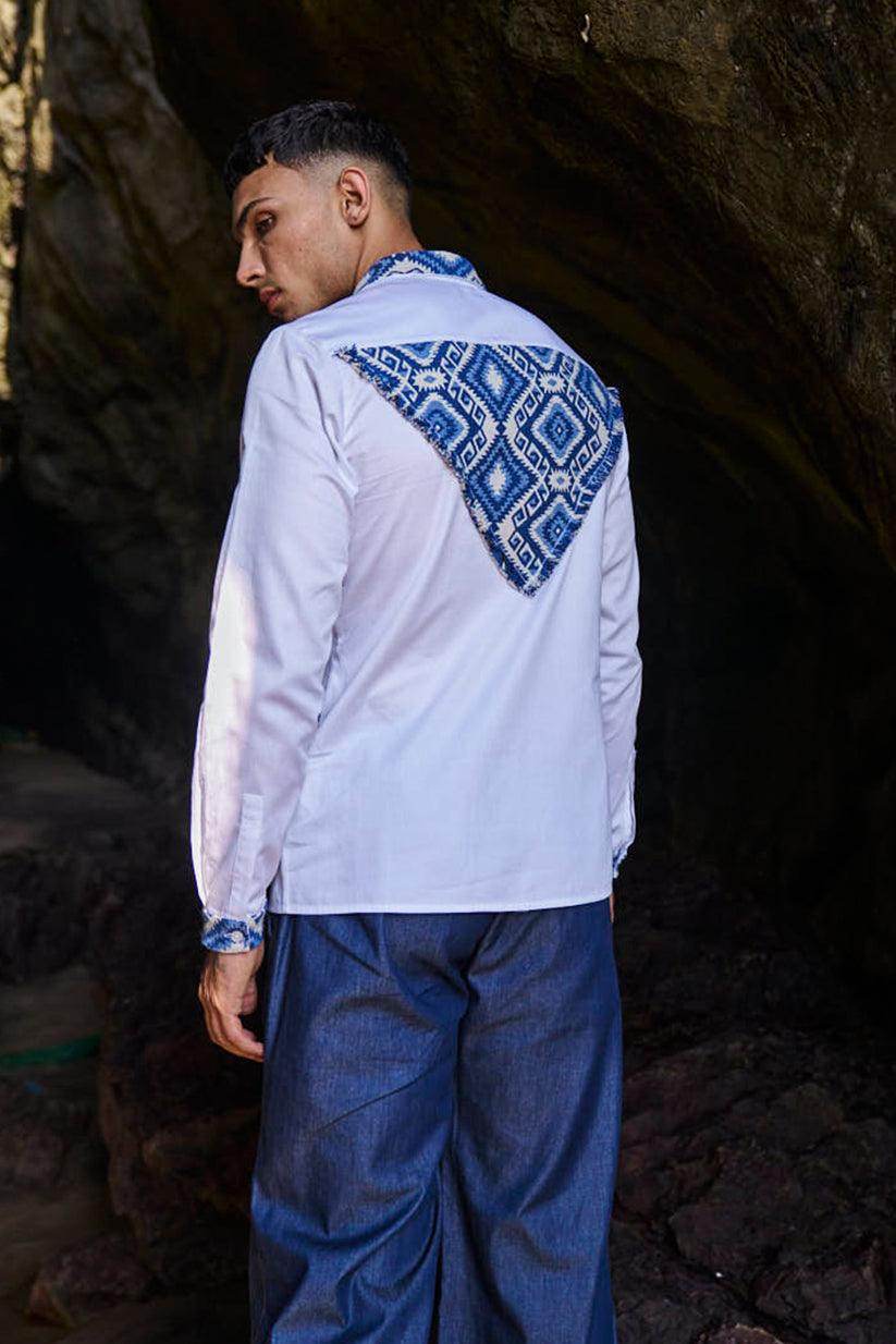 PATCH BACK SHIRT - dash and dot