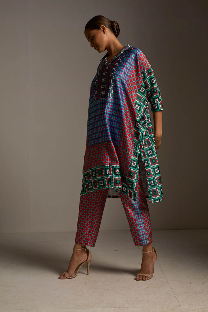 TILE PRINTED PANT - dash and dot dash and dot