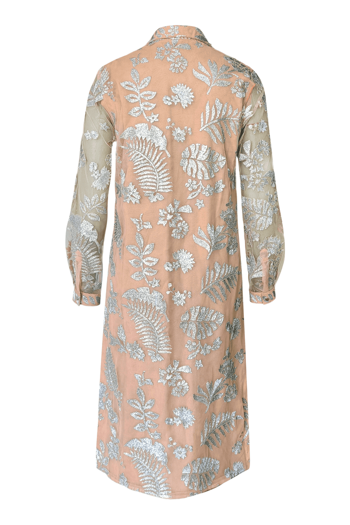 METALLIC BADLA STITCH LONGLINE TOP - dash and dot dash and dot