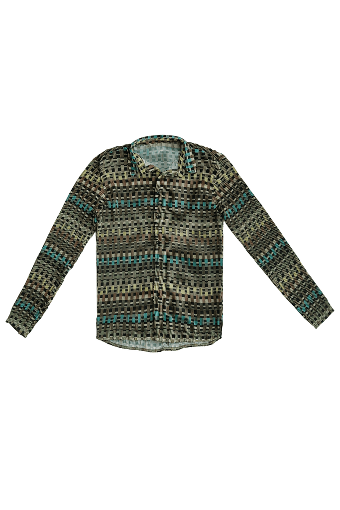 GEO PLEAT SHIRT - dash and dot dash and dot