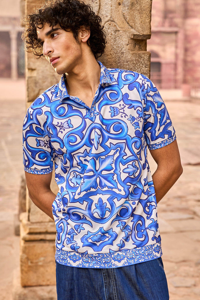 CERAMIC PRINT POLO - dash and dot dash and dot