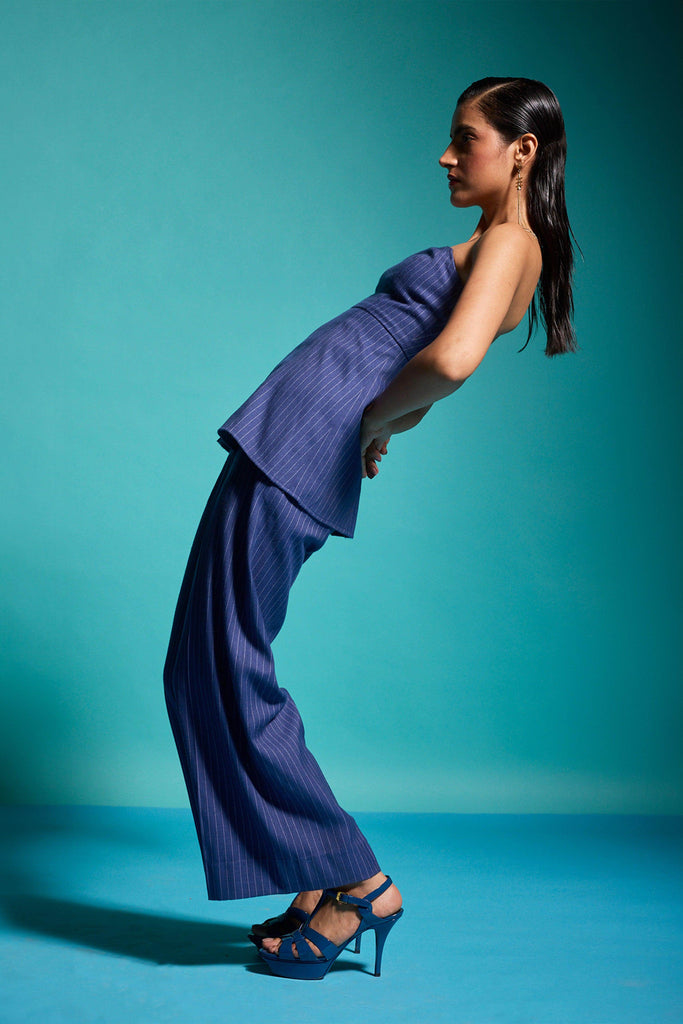 PINSTRIPE CORSET TOP - dash and dot dash and dot