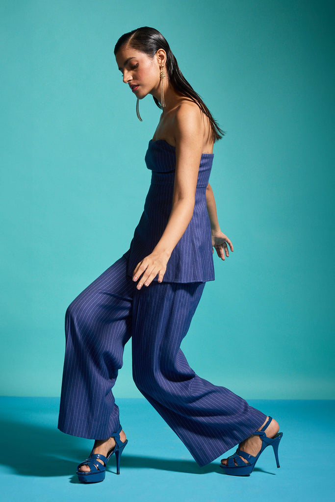 PINSTRIPE CORSET TOP - dash and dot dash and dot