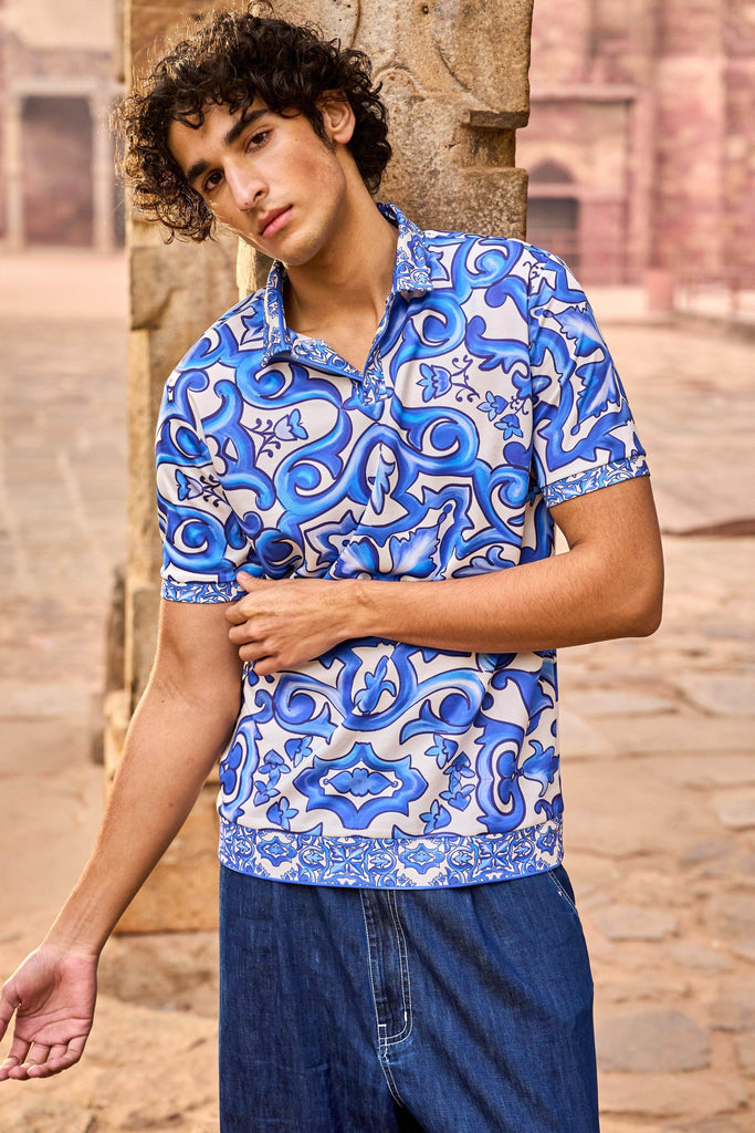 CERAMIC PRINT POLO - dash and dot dash and dot