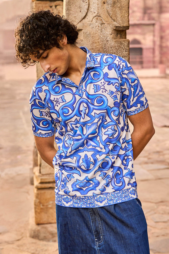 CERAMIC PRINT POLO - dash and dot dash and dot