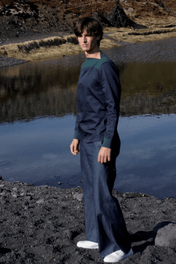 WIDE LEG DENIM PANTS - dash and dot dash and dot