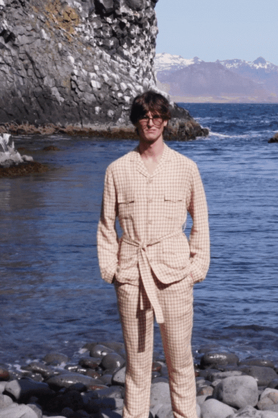 LINEN BELTED SET - dash and dot