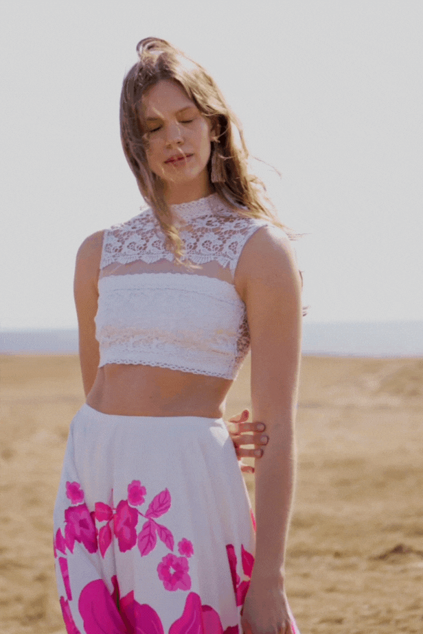 LACE CROP TOP - dash and dot dash and dot