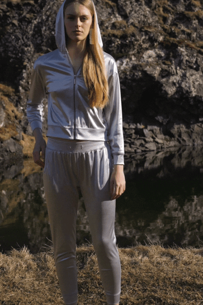SILVER TRACK SUIT - dash and dot