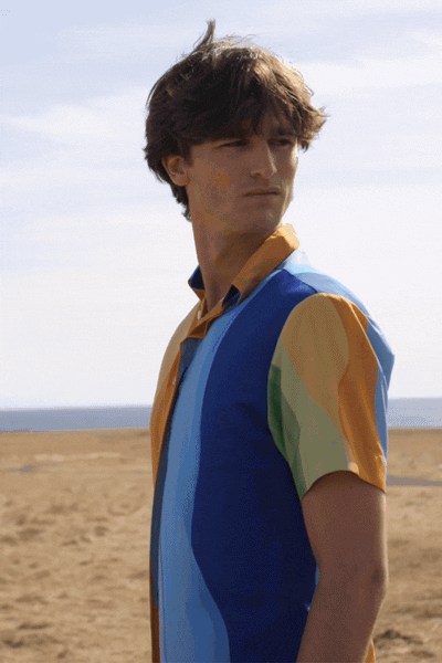 WATERCOLOUR HALF SLEEVE SHIRT - dash and dot