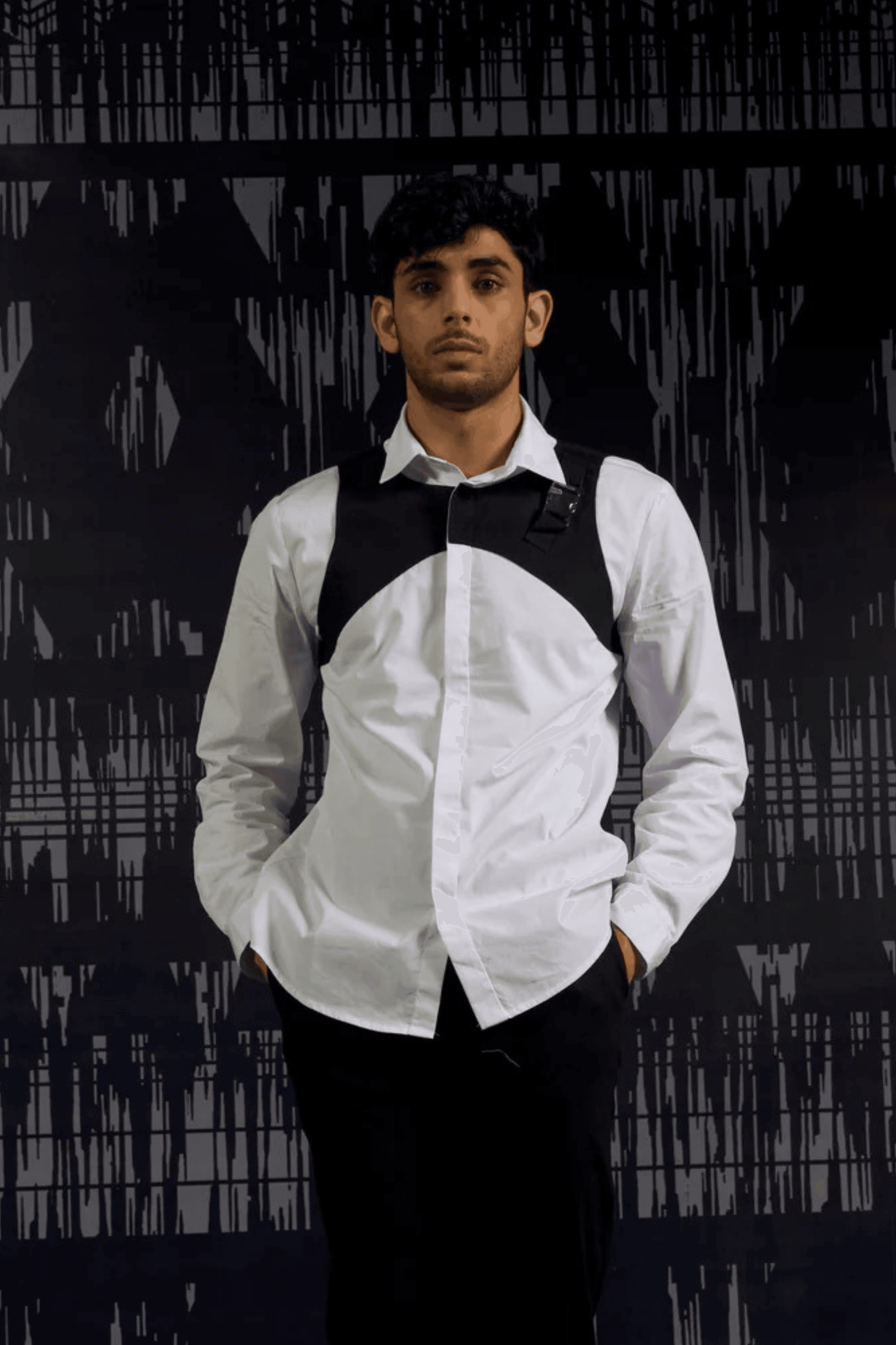 dress shirt with harness Alexander McQueen Harness Shirt Cotton Poplin