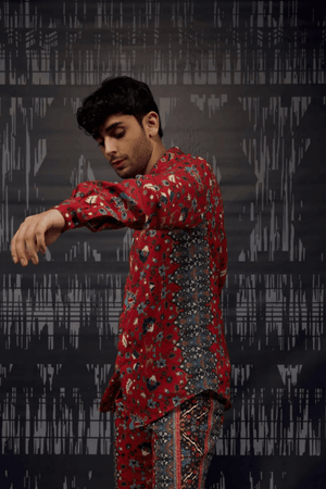 OUSHAK PRINTED SHIRT - dash and dot