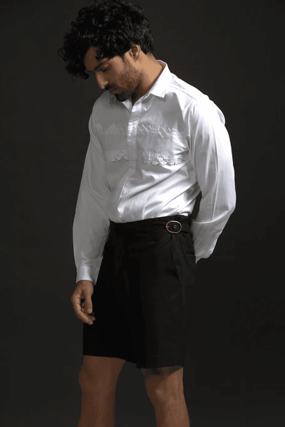 KNIFE PLEAT SHIRT - dash and dot