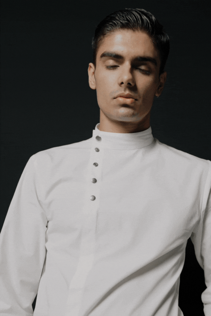 SIDE SNAP BUTTON SHIRT - dash and dot dash and dot