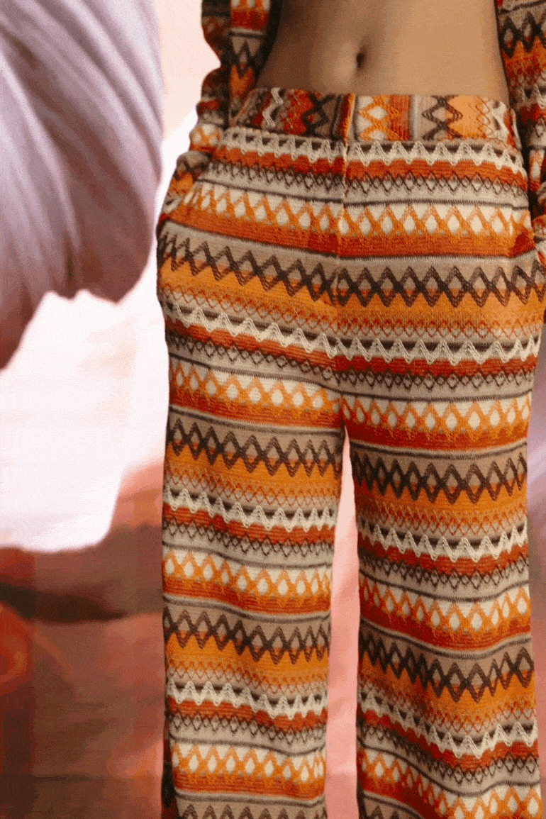 GEOMETRIC JACQUARD PANT - dash and dot