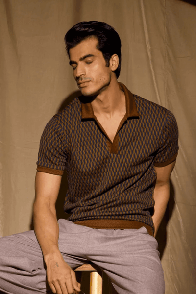 JACQUARD POLO - dash and dot