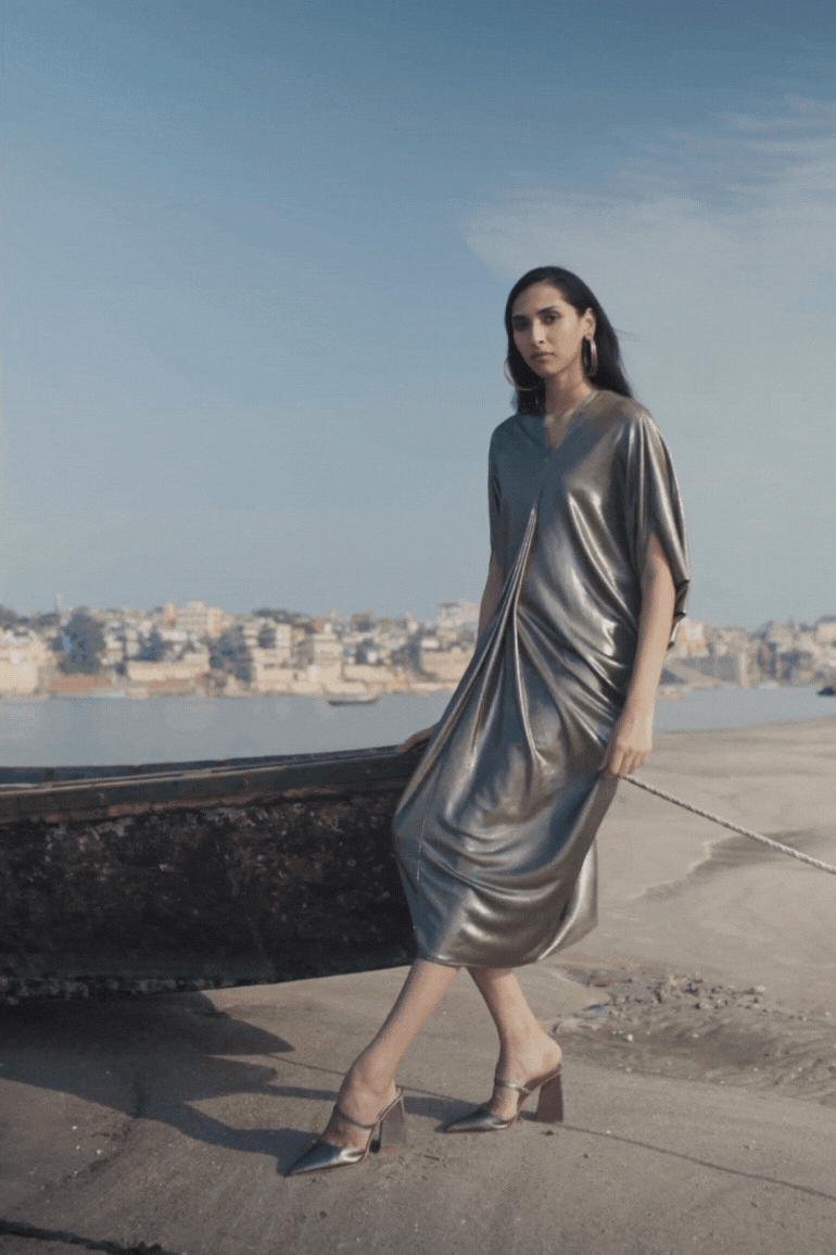 DRAPE COWL KAFTAN - dash and dot