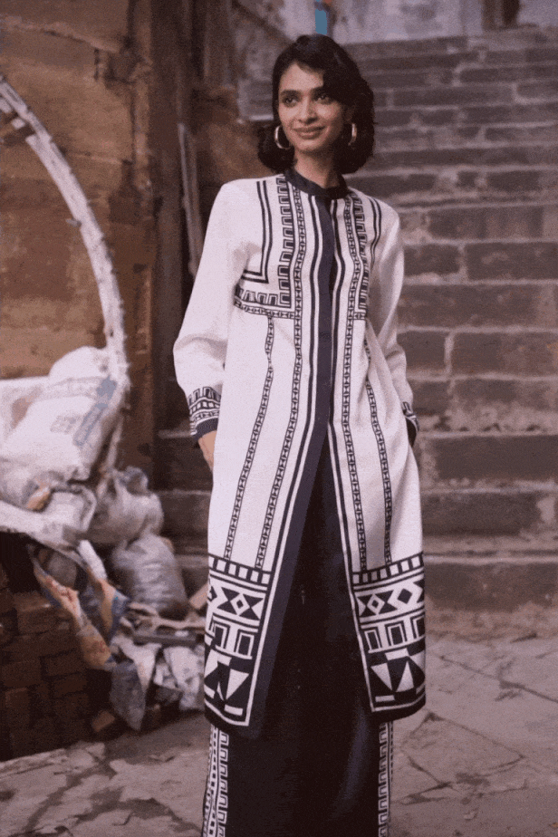 GEO TRIBAL PRINTED TOP - dash and dot dash and dot