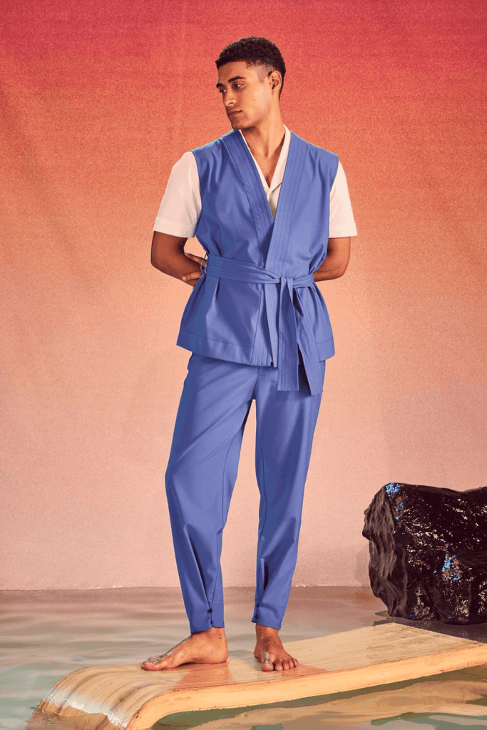 SLEEVELESS WRAP SUIT - dash and dot dash and dot