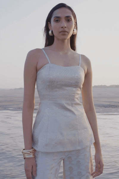 BROCADE CORSET SUIT - dash and dot