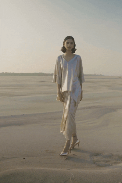 SHIMMER BOXY TOP - dash and dot