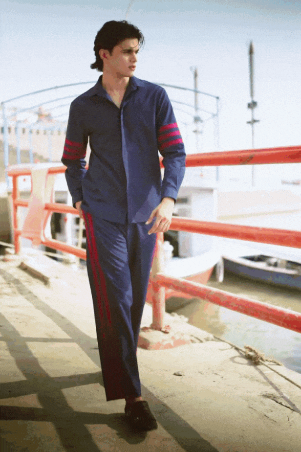 RACER STRIPE SHIRT - dash and dot dash and dot