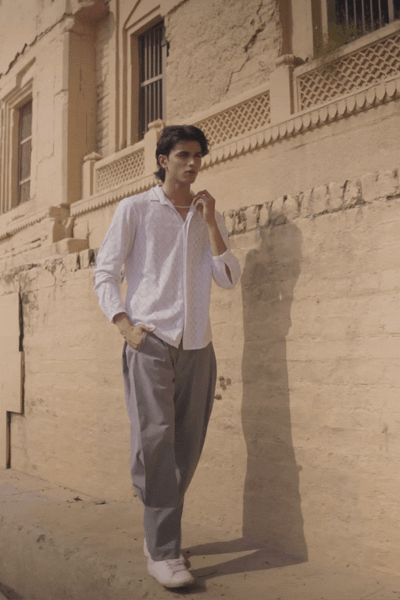 POINTELLE KNIT SHIRT - dash and dot