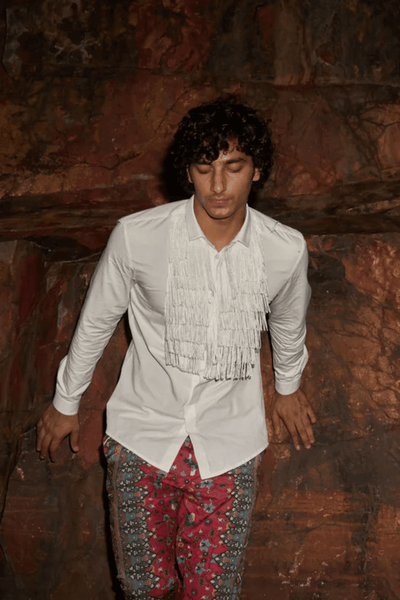 FRINGE BIB SHIRT - dash and dot