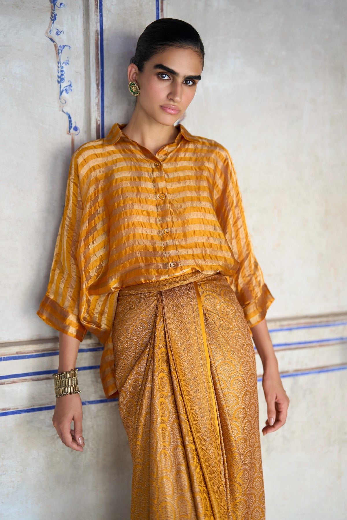 BENARES TISSUE RELAXED FIT SHIRT