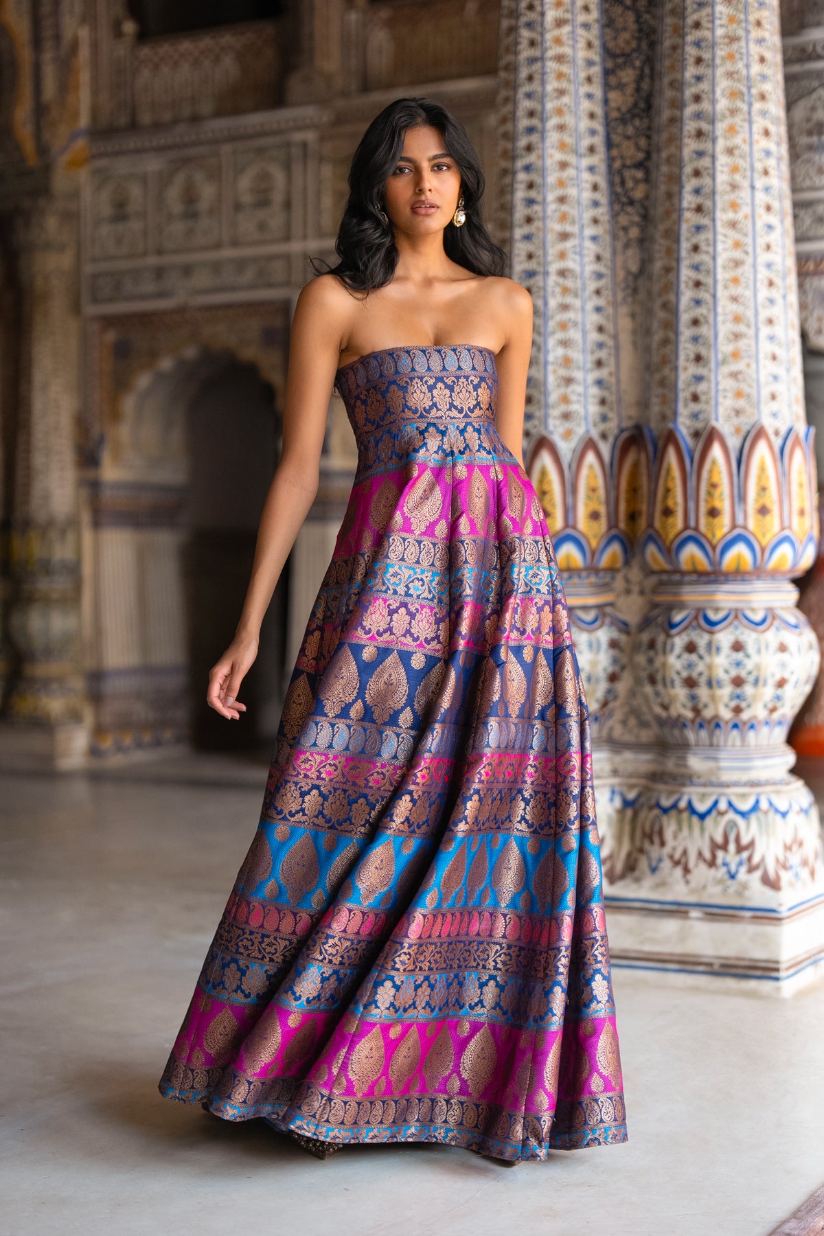 BENARES BROCADE GOWN