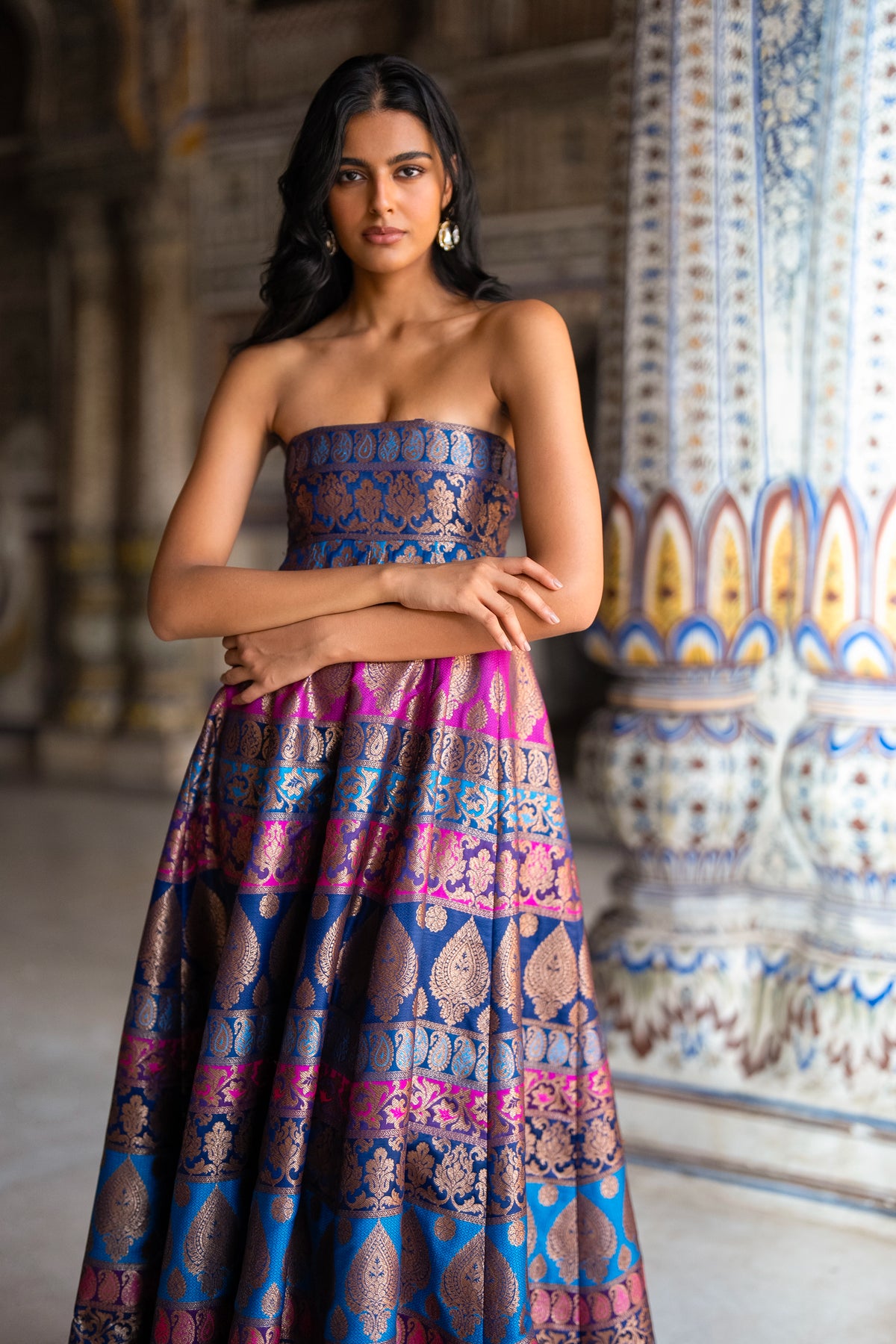 BENARES BROCADE GOWN