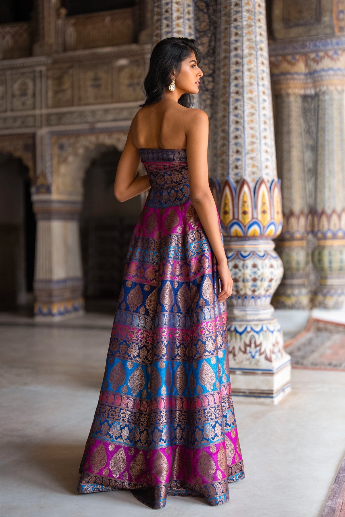 BENARES BROCADE GOWN