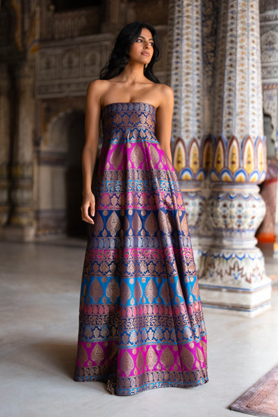 BENARES BROCADE GOWN