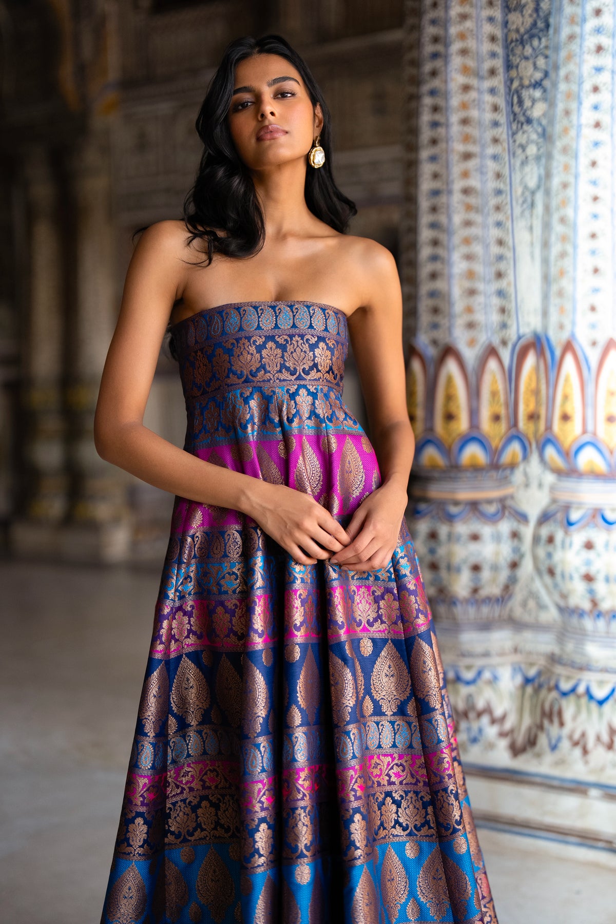 BENARES BROCADE GOWN