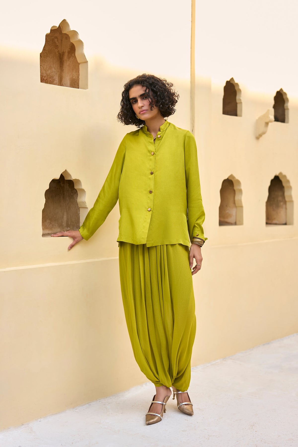 DRAPED COWL DHOTI PANT