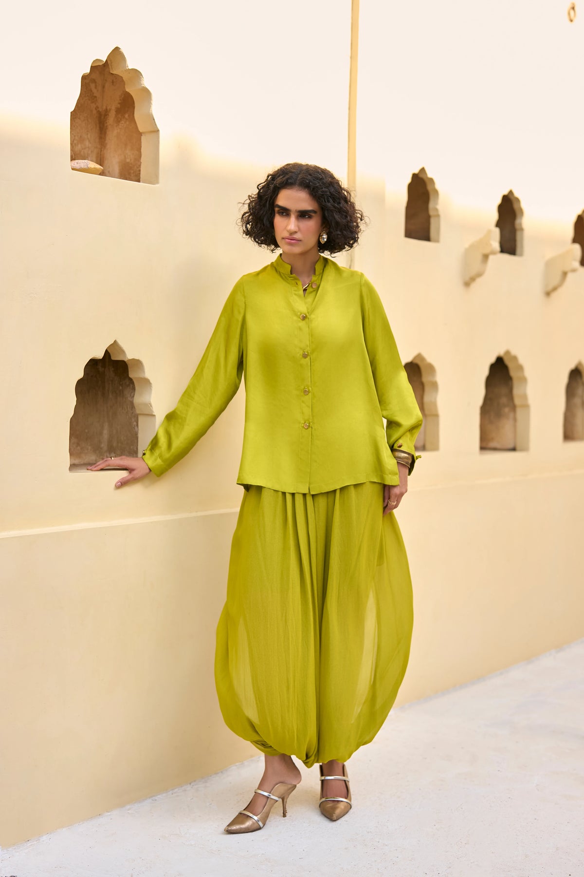 DRAPED COWL DHOTI PANT
