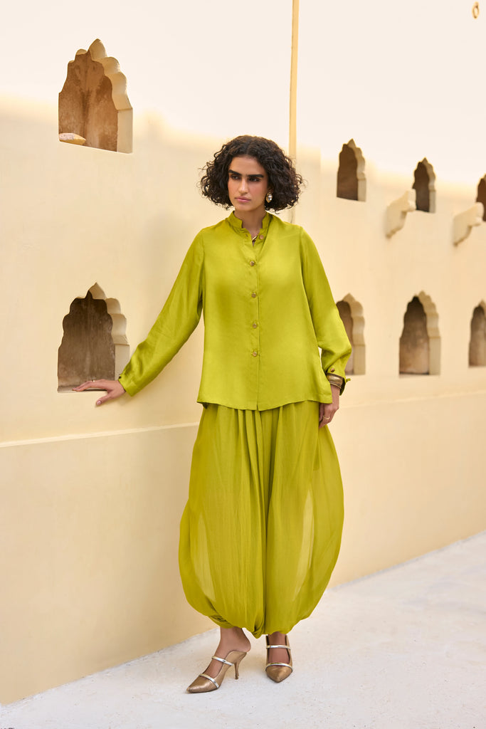 DRAPED COWL DHOTI PANT dash and dot