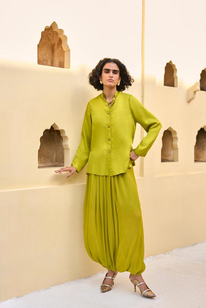 DRAPED COWL DHOTI PANT dash and dot