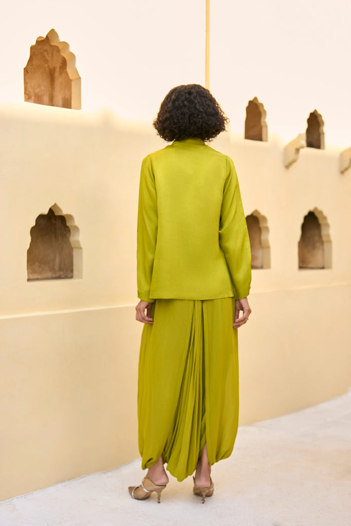 DRAPED COWL DHOTI PANT dash and dot