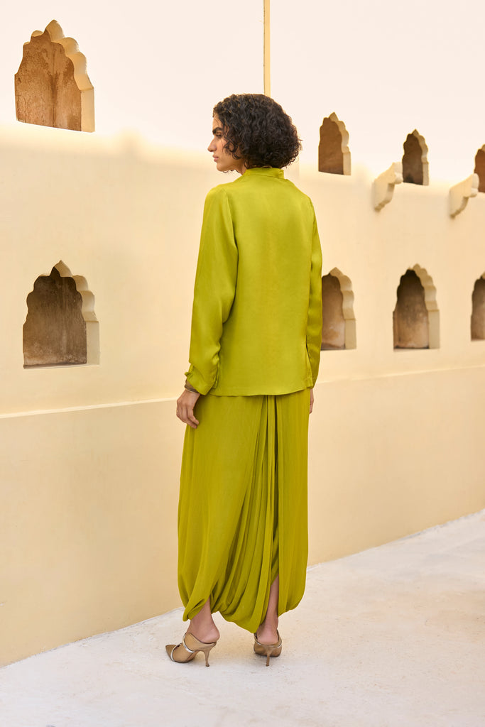 DRAPED COWL DHOTI PANT dash and dot