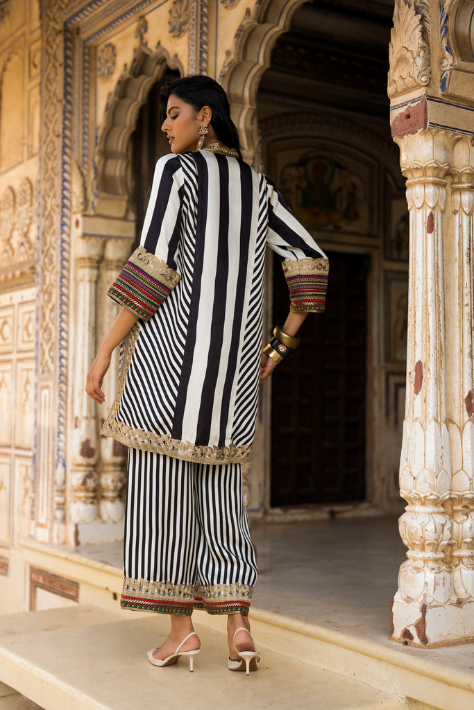 EMBROIDERED STRIPED PANT dash and dot
