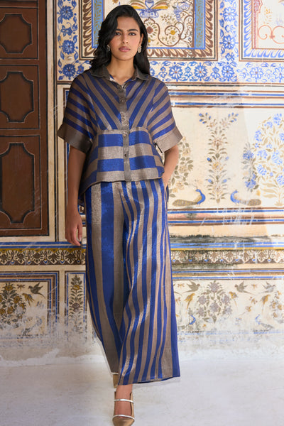 BENARES TISSUE STRIPED PANT