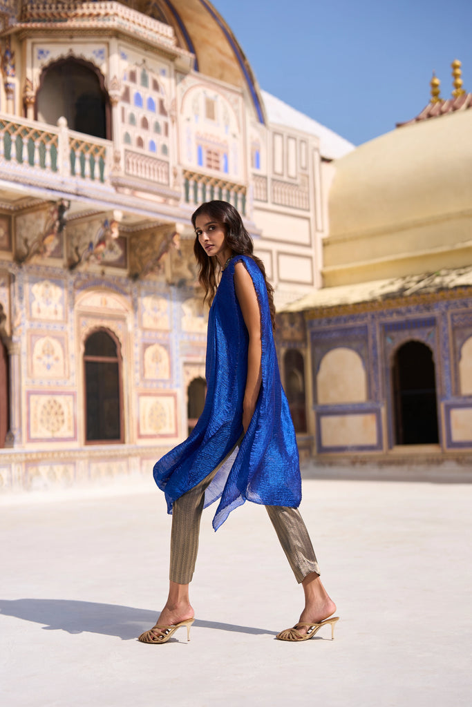 BENARES BROCADE STRAIGHT CUT PANT dash and dot