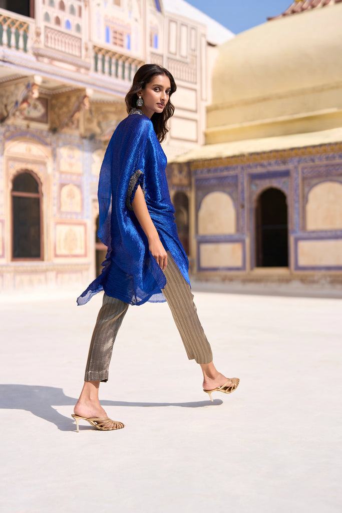 BENARES BROCADE STRAIGHT CUT PANT dash and dot