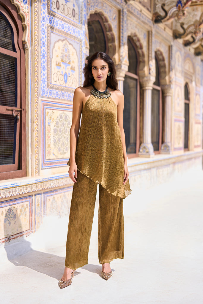CRUSHED TISSUE RELAXED FIT PANT dash and dot