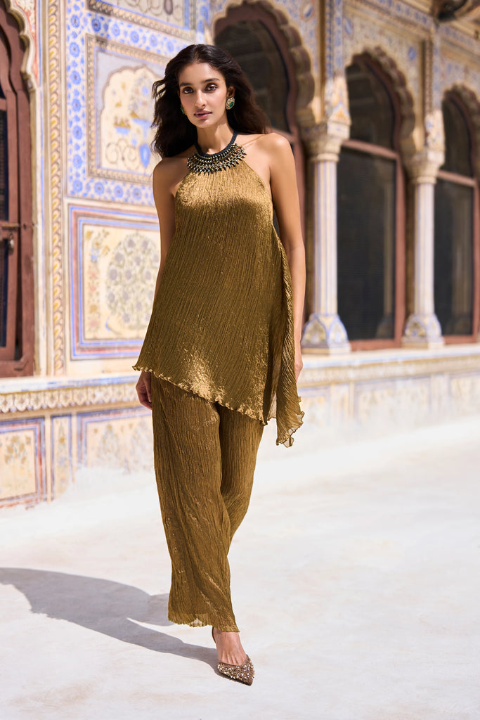 CRUSHED TISSUE RELAXED FIT PANT dash and dot