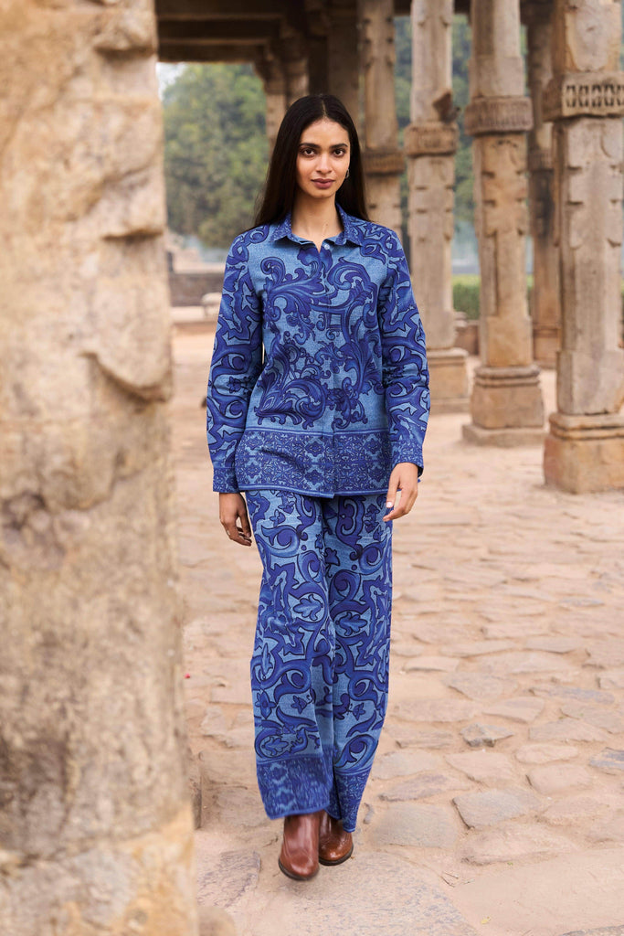 DENIM PRINTED SET - dash and dot dash and dot