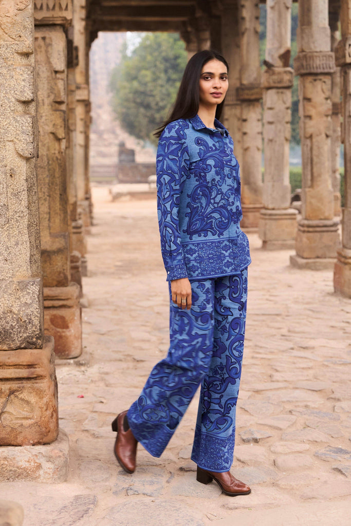 DENIM PRINTED PANT - dash and dot dash and dot