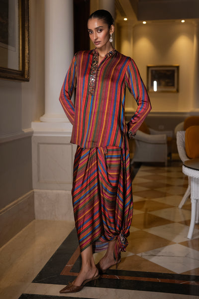 MIRROR EMBROIDERED MULTICOLOUR SHIRT