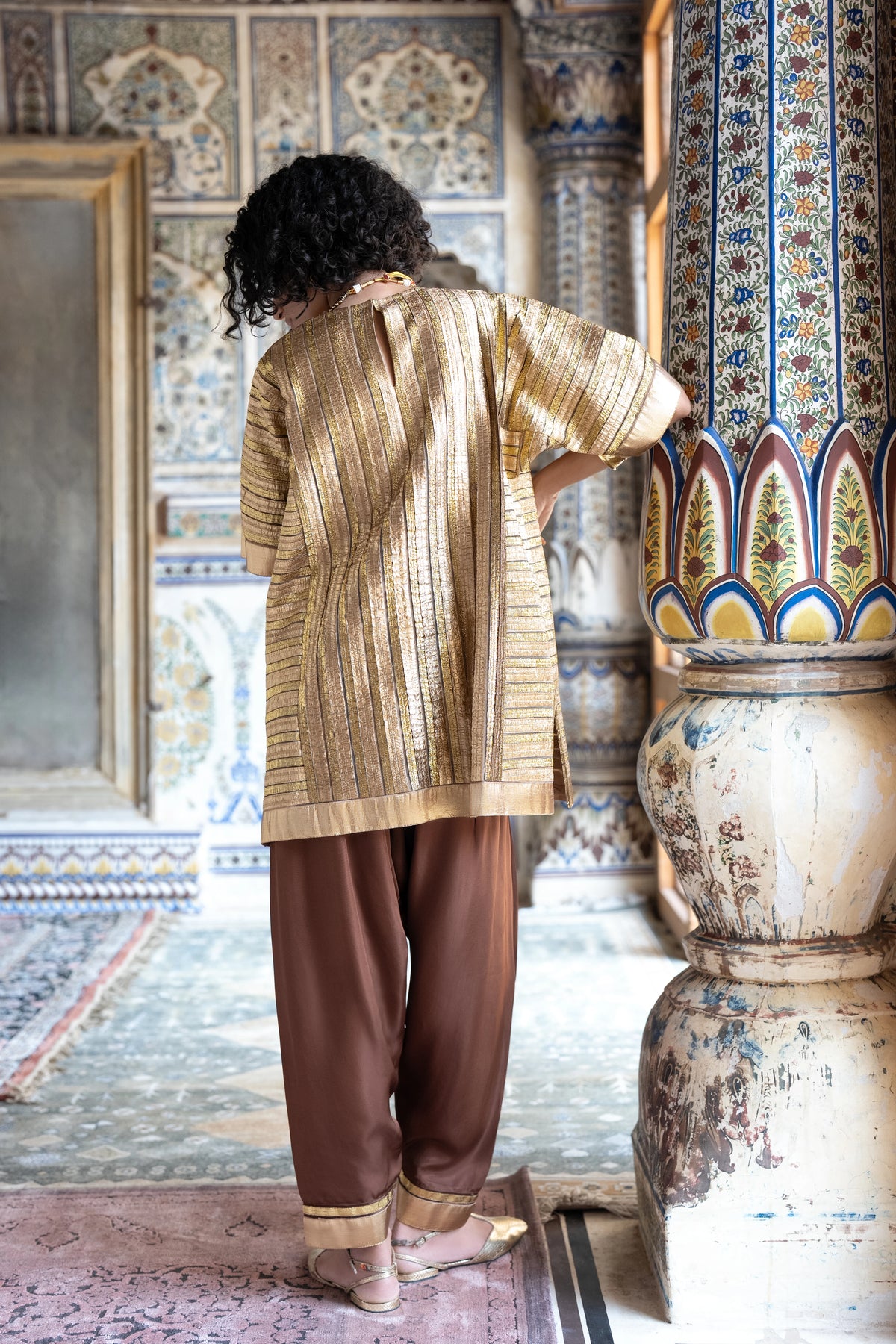 Embroidered Gota Pant